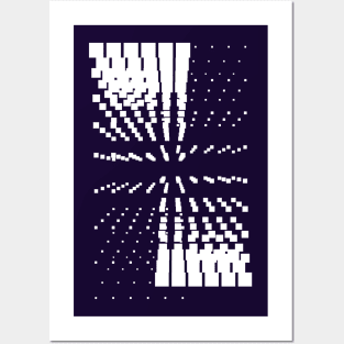 Geometric white abstract galaxy Posters and Art